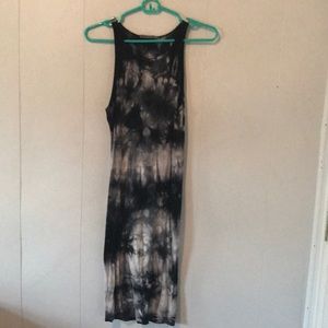 Tie dye bodycon mini dress